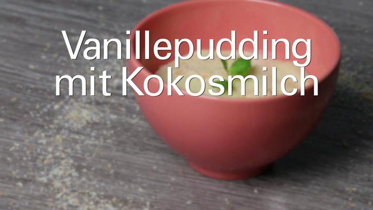 Vanillepudding mit Kokosmilch