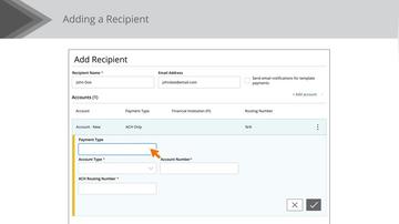 Recipients (ACH Only)