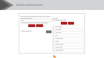 Mobile Authorizations