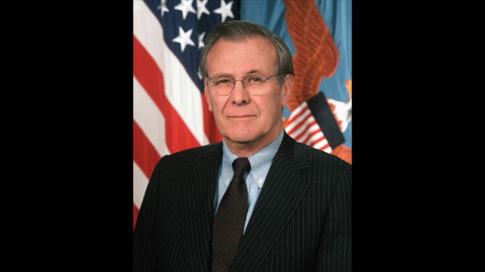 Rumsfeld speaks against the Pentagon: the day before Sept 11, 2001