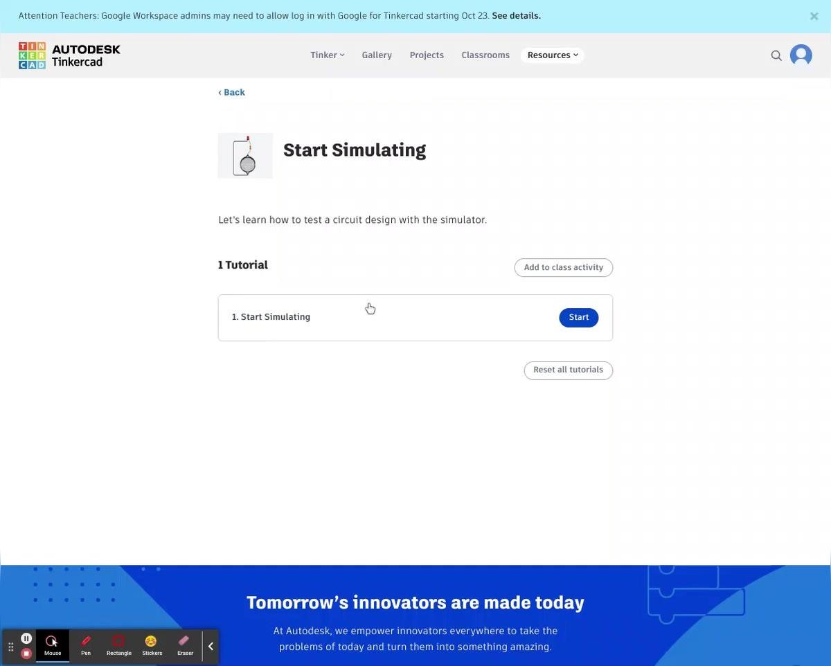 Start Simulating Video