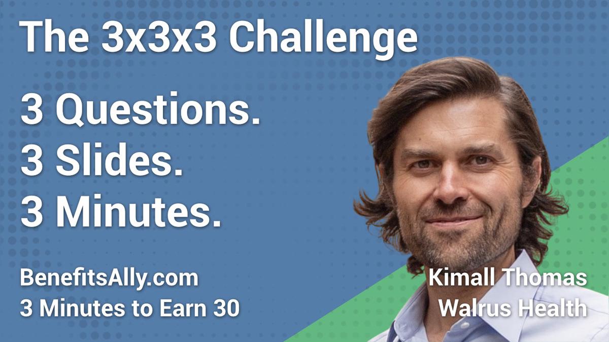 Walrus Health - 3x3x3 Challenge with Kimball Thomas