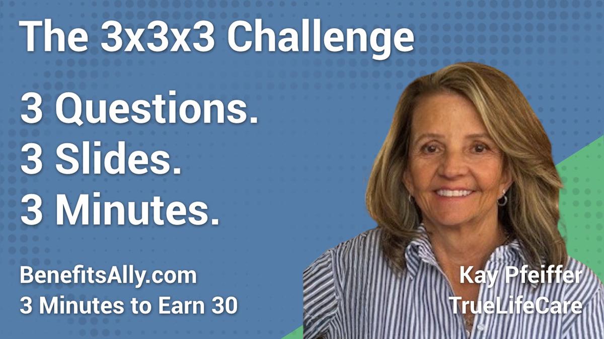 TrueLifeCare - 3x3x3 Challenge with Kay Pfeiffer