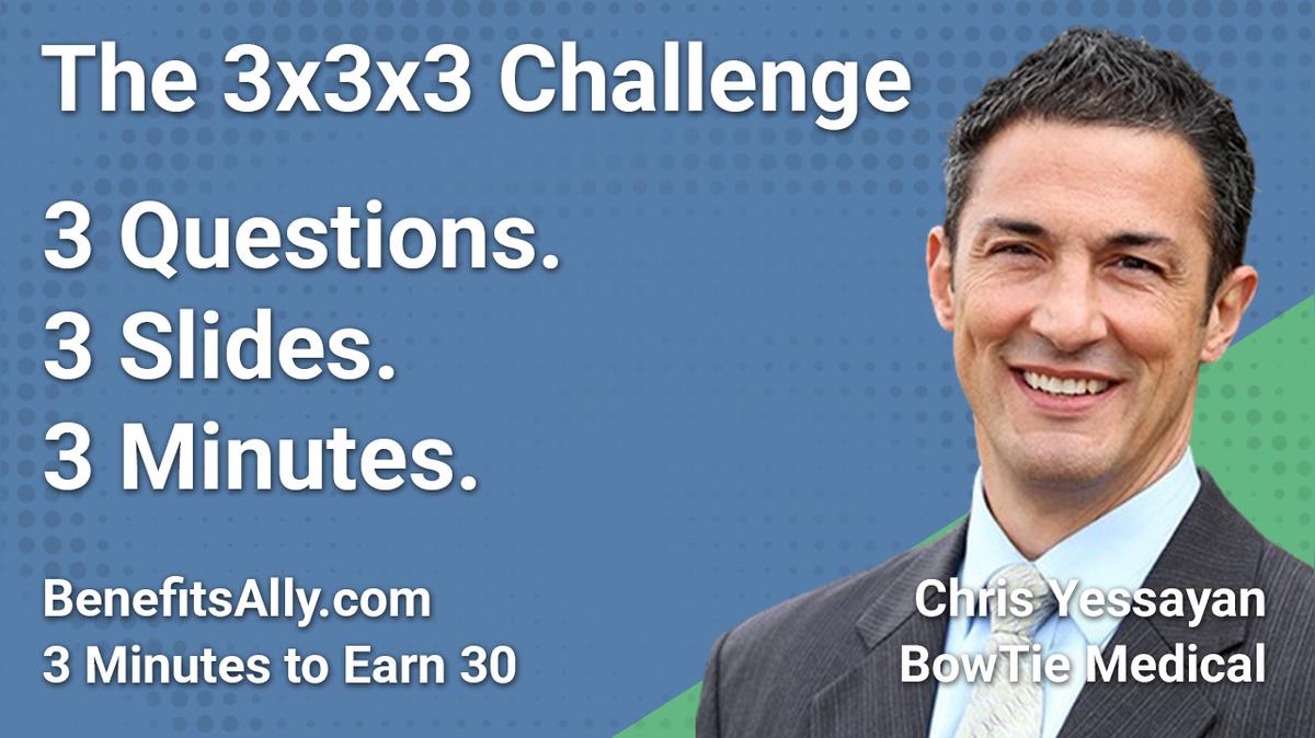 BowTie Medical - 3x3x3 Challenge with Chris Yessayan