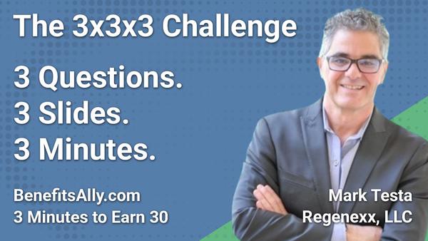 Regenexx, LLC - 3x3x3 Challenge with Mark Testa