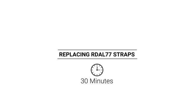 Replacing RDAL77 Straps