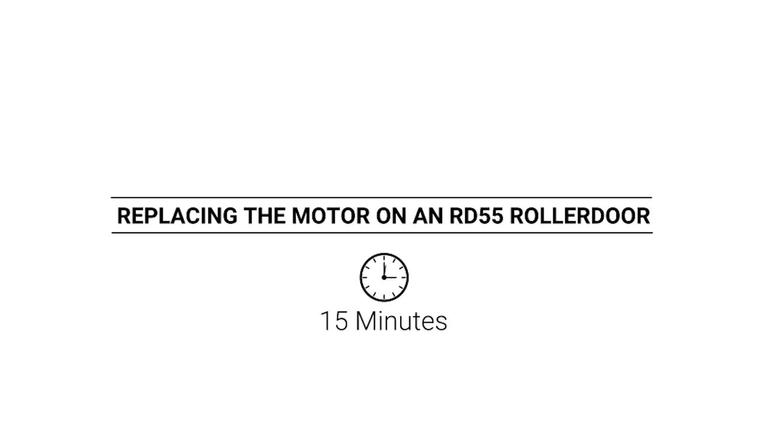 Replacing the Motor on an RD55 Roller Door