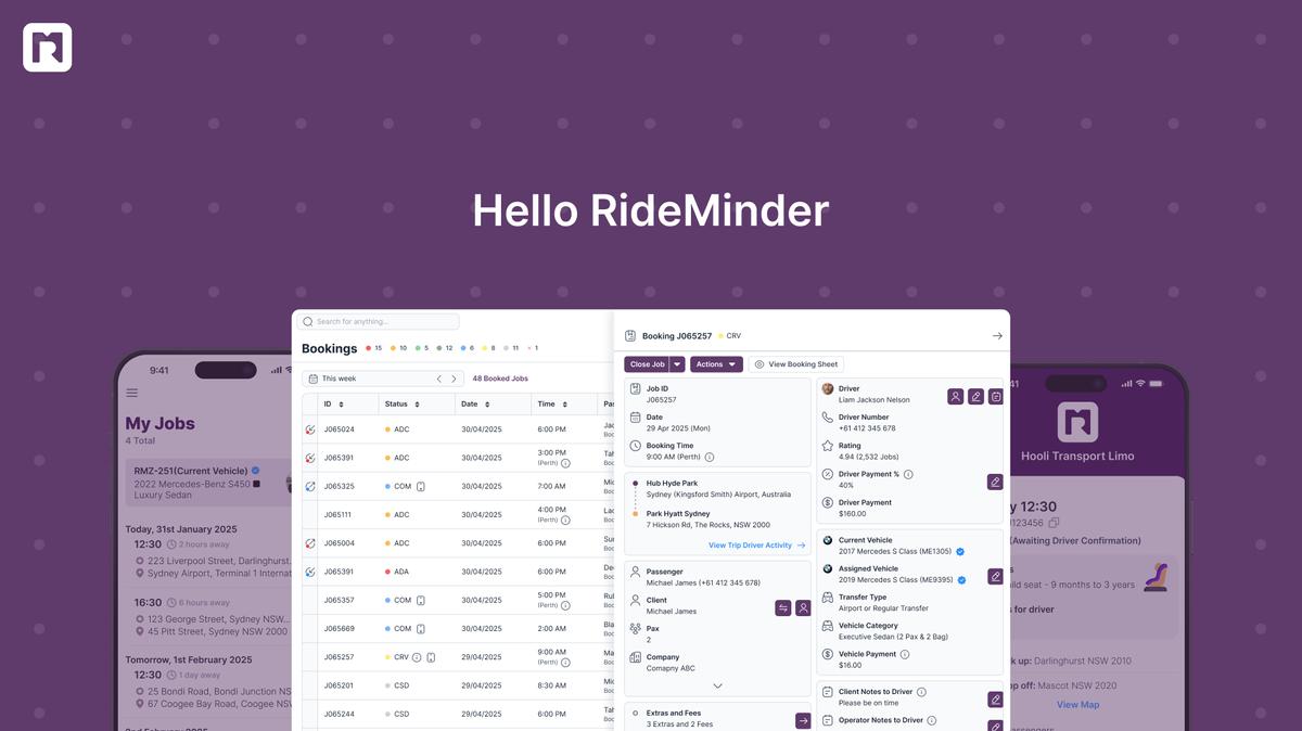 Onboarding Video 1 - Hello From RideMinder