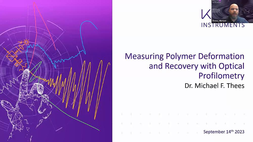 Metrology for Soft Materials Symposium: Measuring Polymer Deformation and Recovery with Optical Profilometry