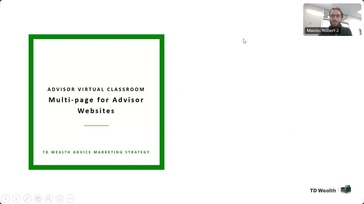 Advisor Virtual Classroom | Adding New Pages to Your Website 20231005