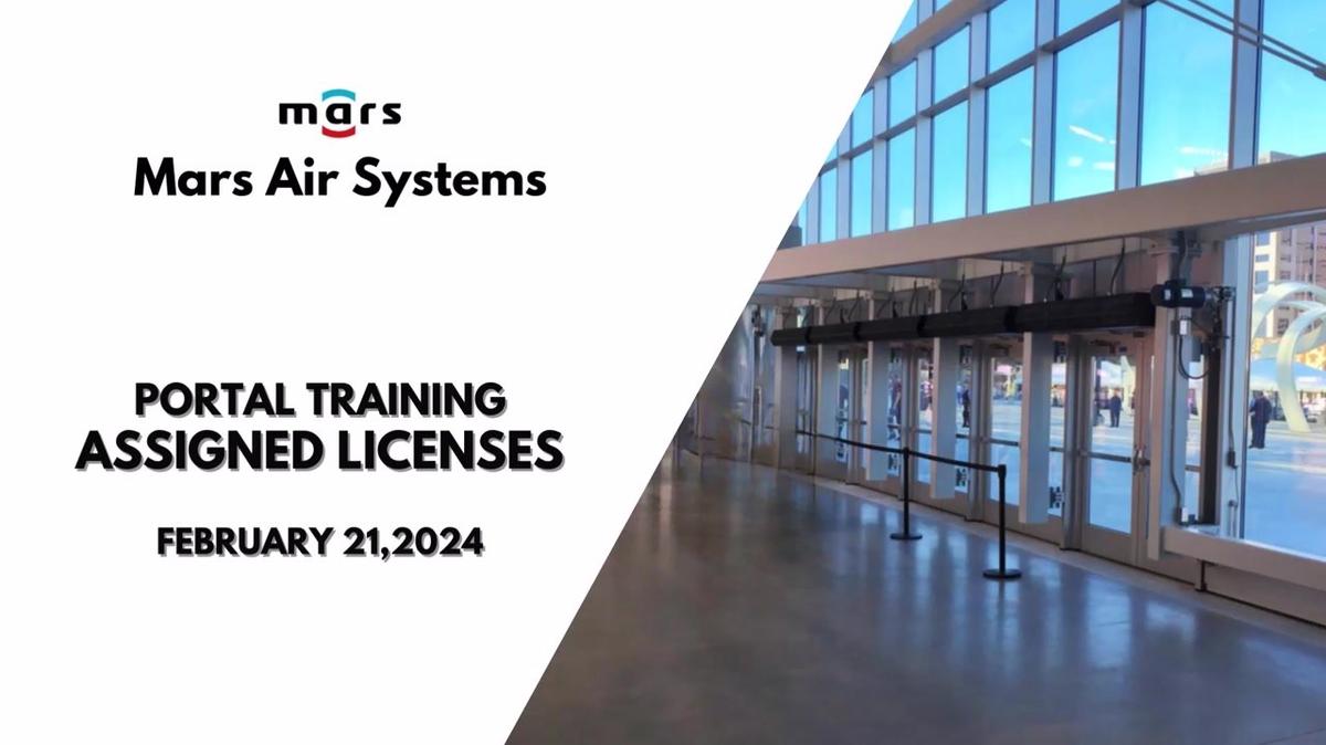 2-21-2024 Portal Training - Assigned Licenses