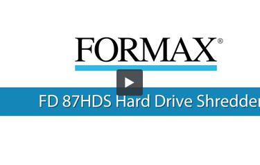 Formax FD 87HDS Hard Drive Shredder Demo Video