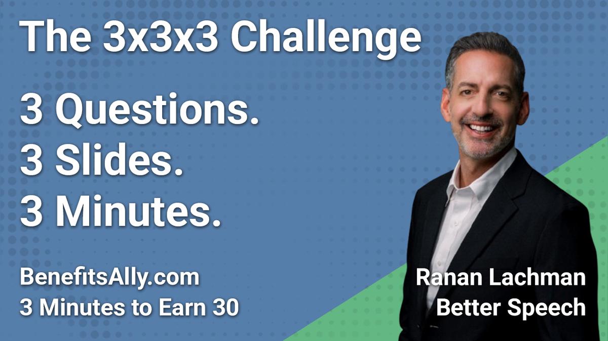 Better Speech - 3x3x3 Challenge with Ranan Lachman