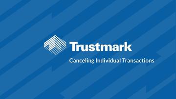 Cancelling Individual Transactions