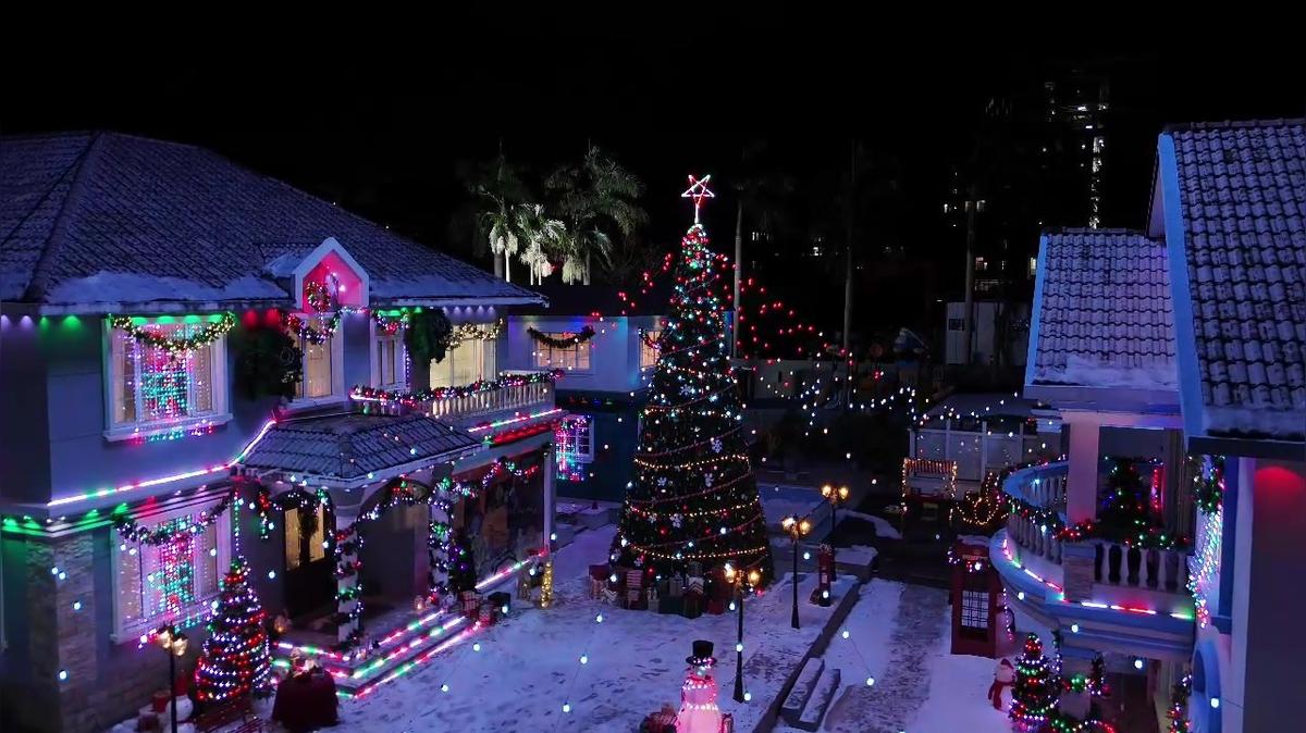 Candy Cane Light Effect (We Wish You A Merry Christmas)