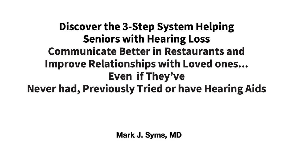Listen Up! Hearing Loss Blueprint Slidedeck