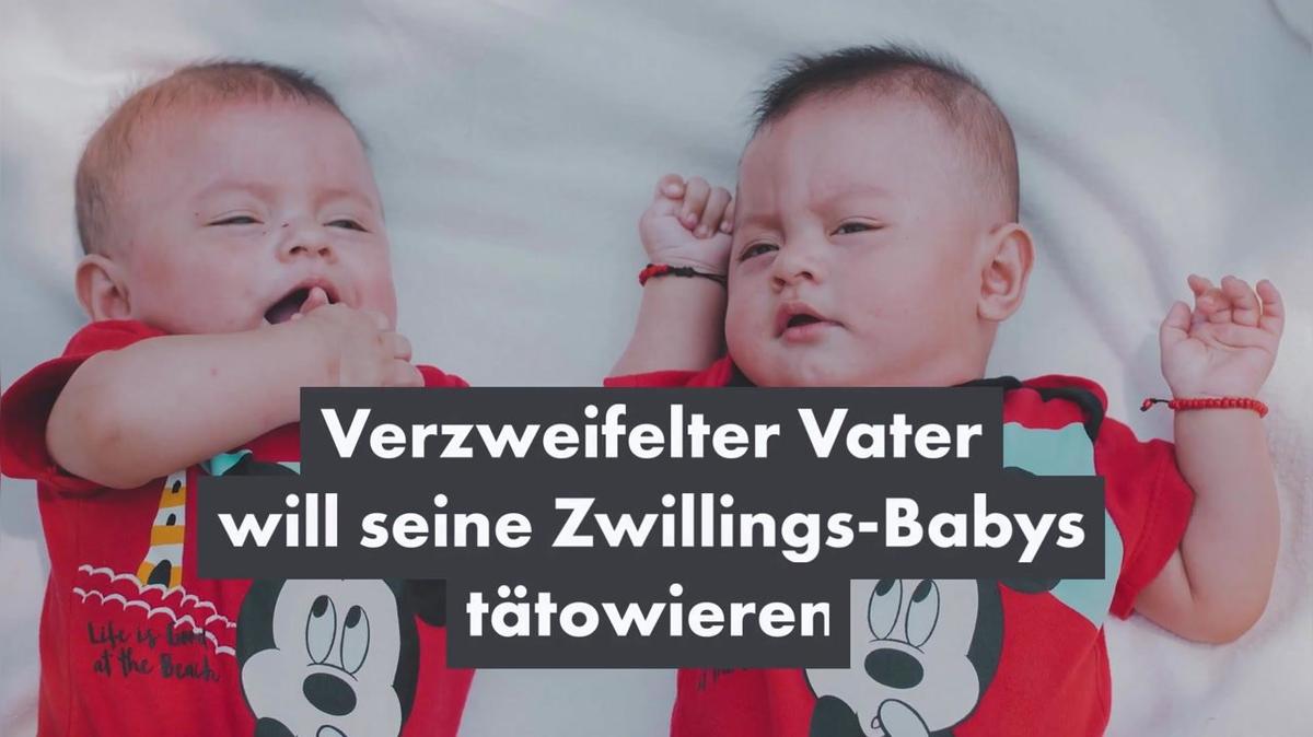 Verzweifelter Vater will seine Zwillings-Babys tätowieren_2
