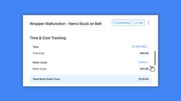 Logging Time and Cost on Work Orders (SPA)