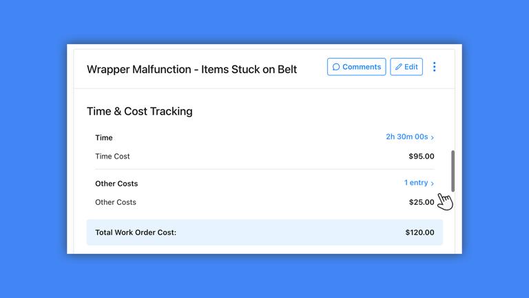 Logging Time and Cost on Work Orders (SPA)