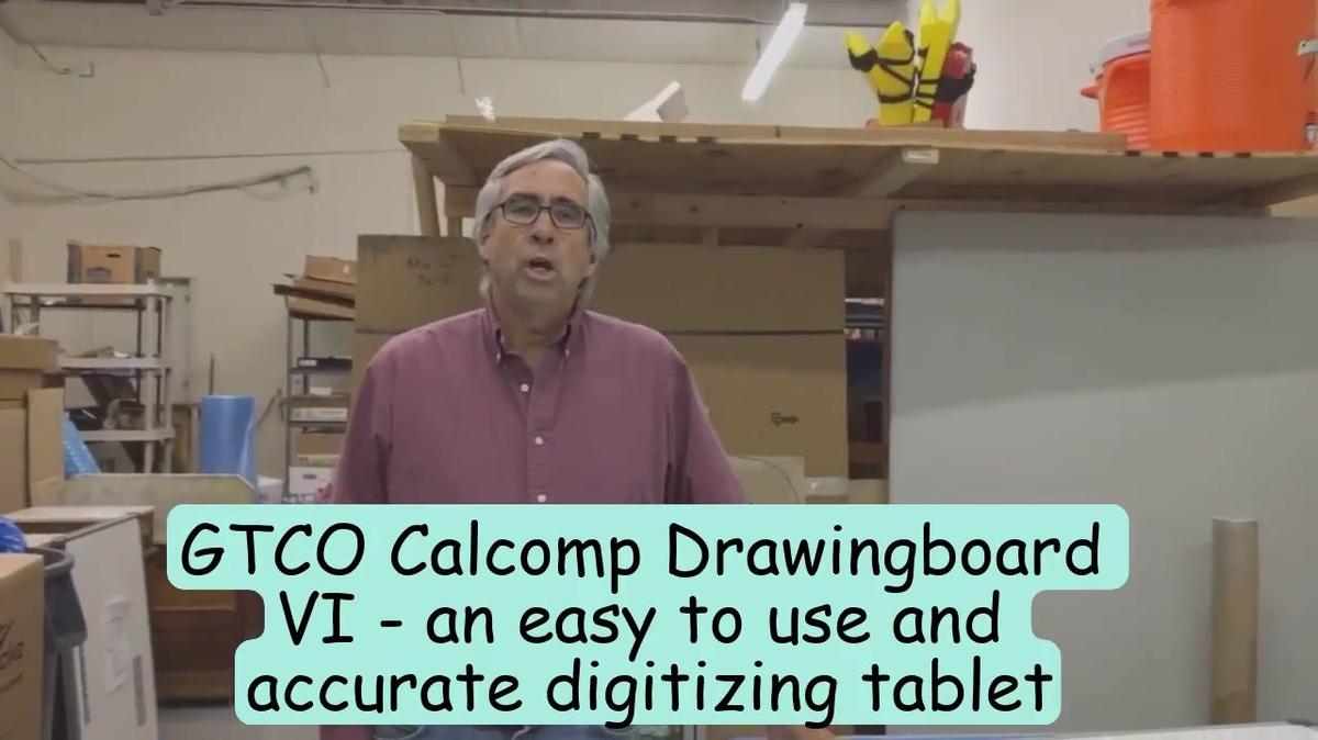 GTCO Calcomp Drawingboard  VI - an easy to use and  accurate digitizing tablet