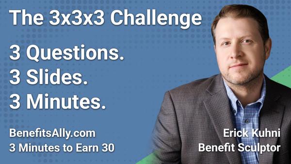 Benefit Sculptor - 3x3x3 Challenge with Erick Kuhni