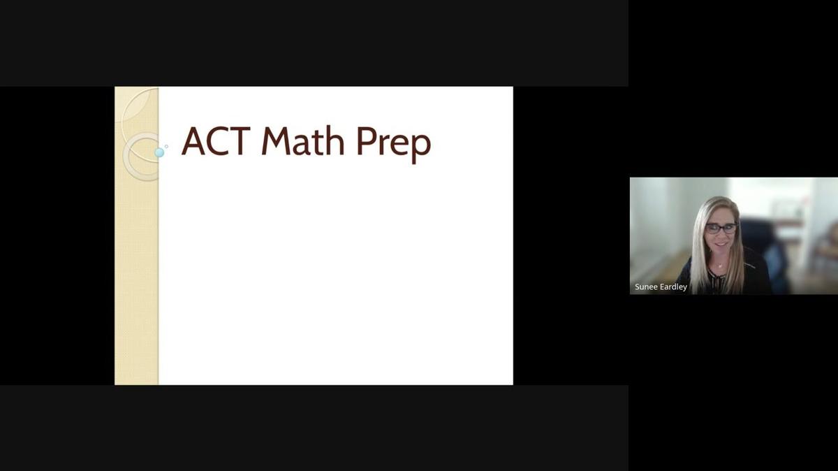 ACT Bootcamp Math Spring 2024