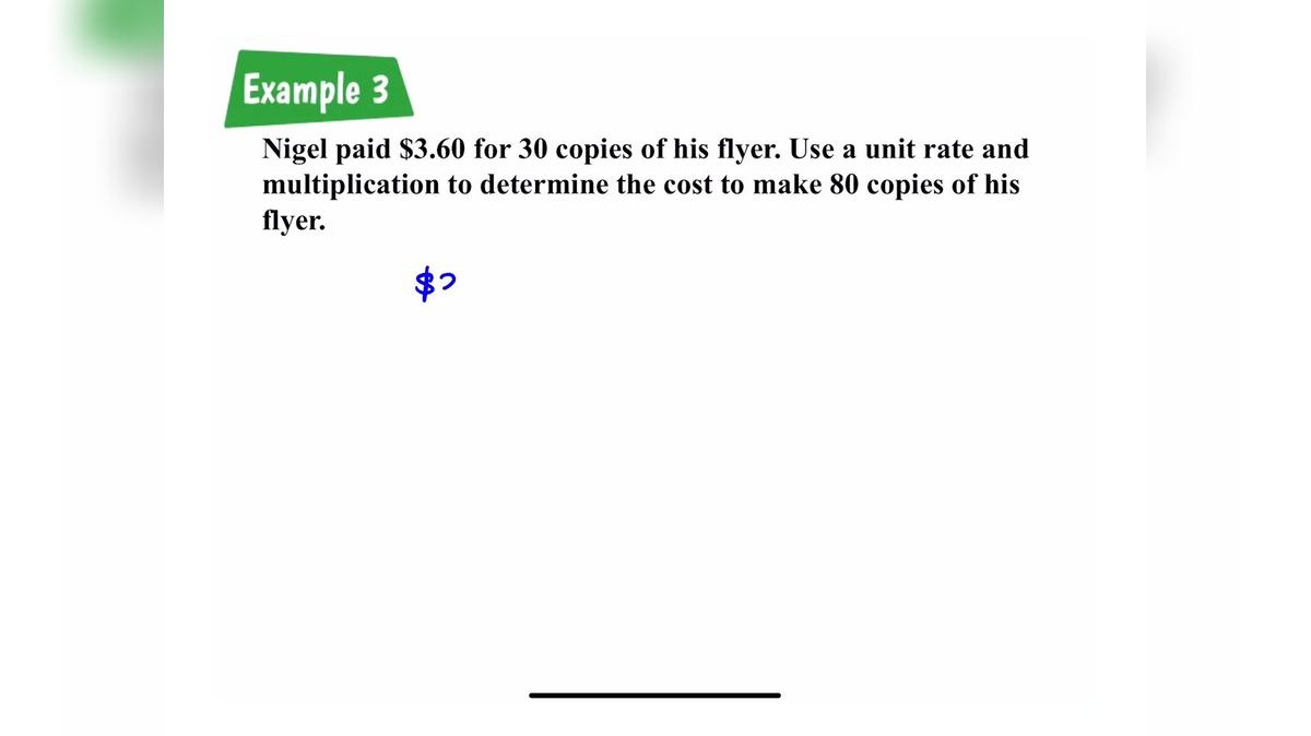 Lesson 1.2.3 Rates and Unit Rates - Silent Teacher R1