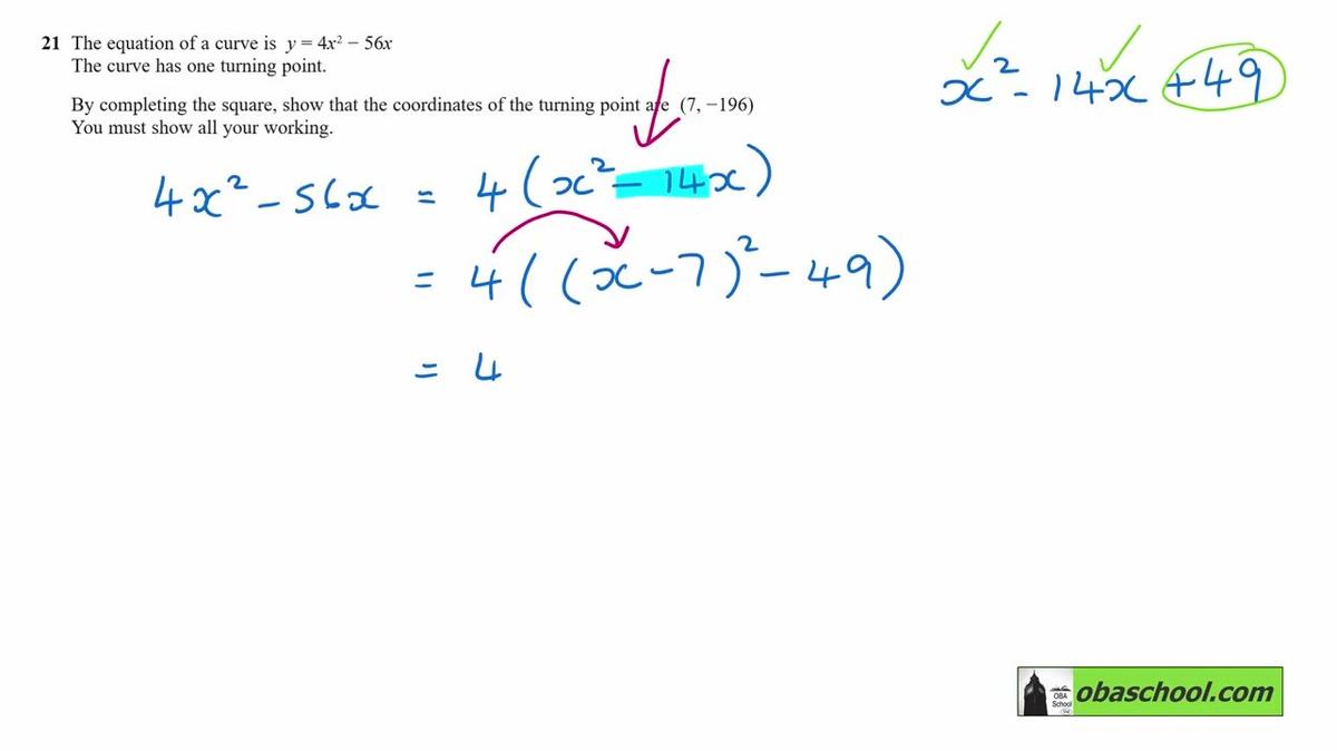Edexcel GCSE Maths Past Papers November 2022 Paper 3 Higher Q21