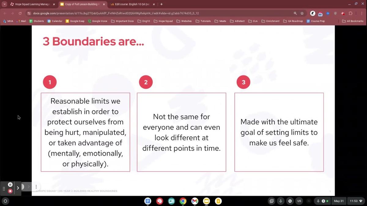 4.1 Building Healthy Boundaries 