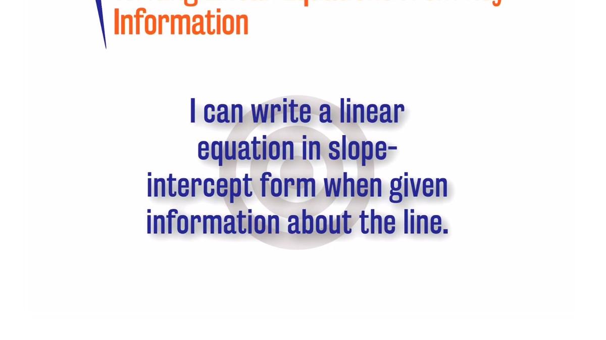 ORSP 3.4.3 Writing Linear Equations from Key Information
