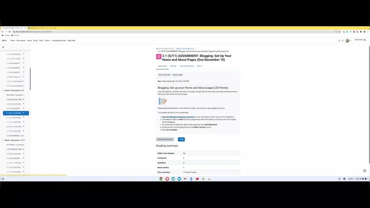 Overview of Blogging Doc. Eng 10