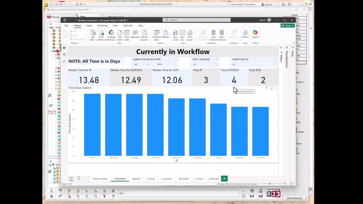 View statistical details and analyze workflow history to identify where bottlenecks exist.
