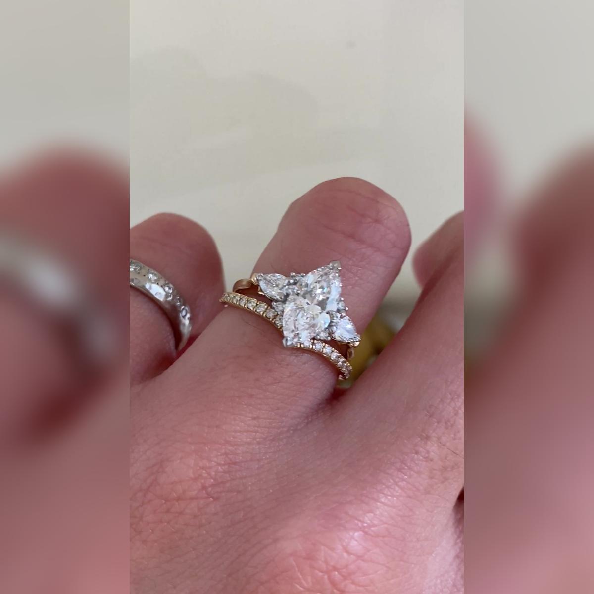 Alizee Marquise Wedding Band Pairings