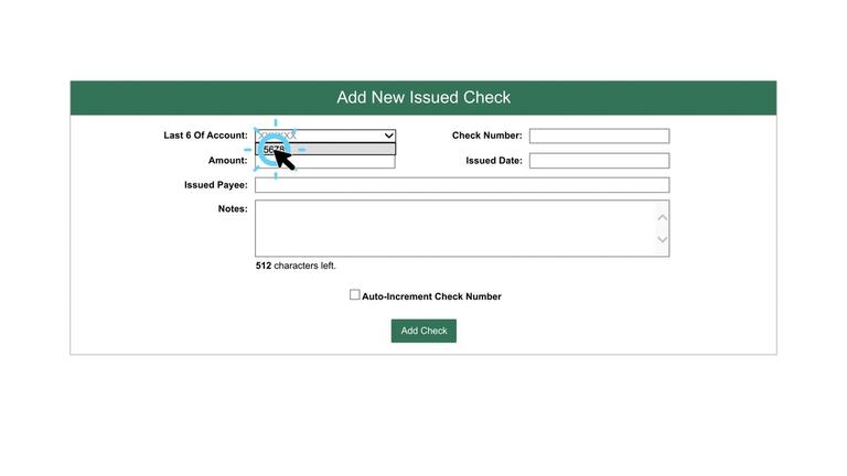 Add New Check Issue File