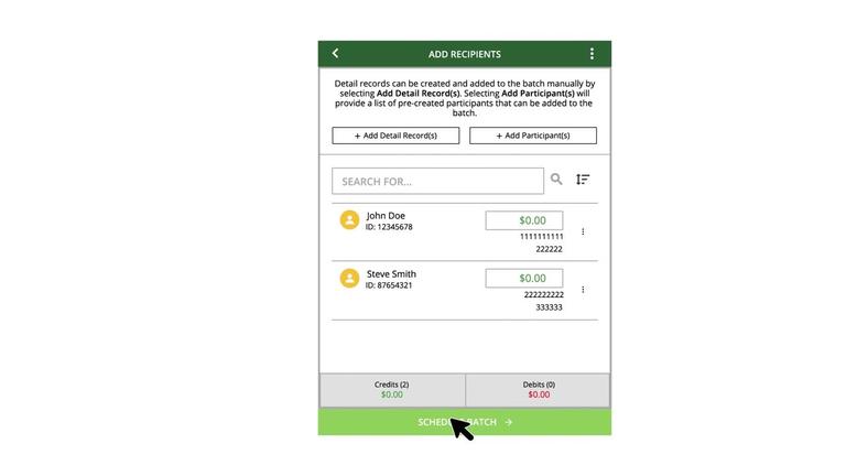 Creating an ACH Batch