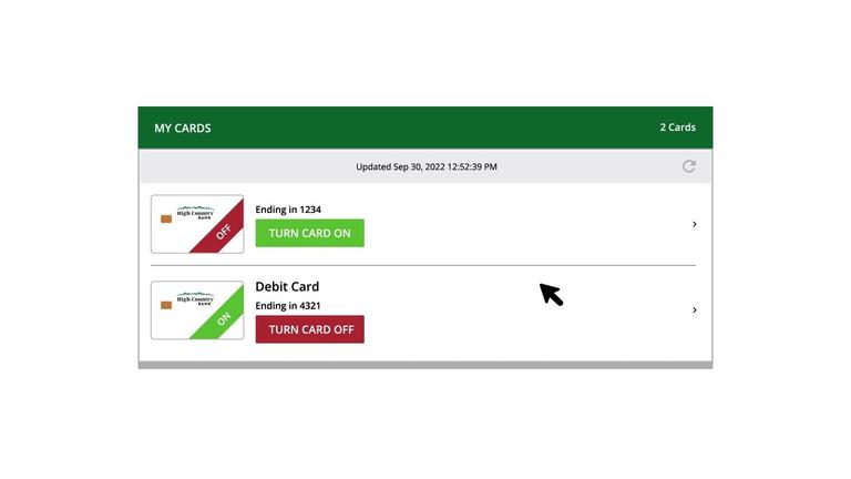 Manage Cards