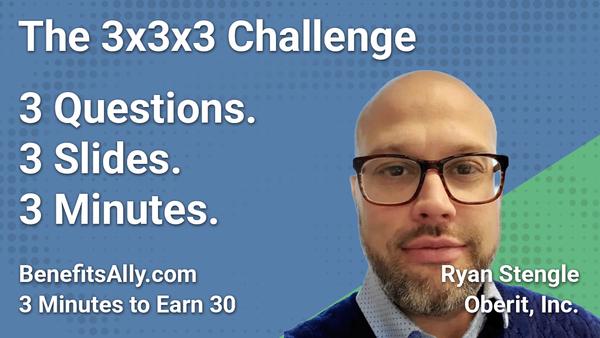 Oberit, Inc. - 3x3x3 Challenge With Ryan Stengle