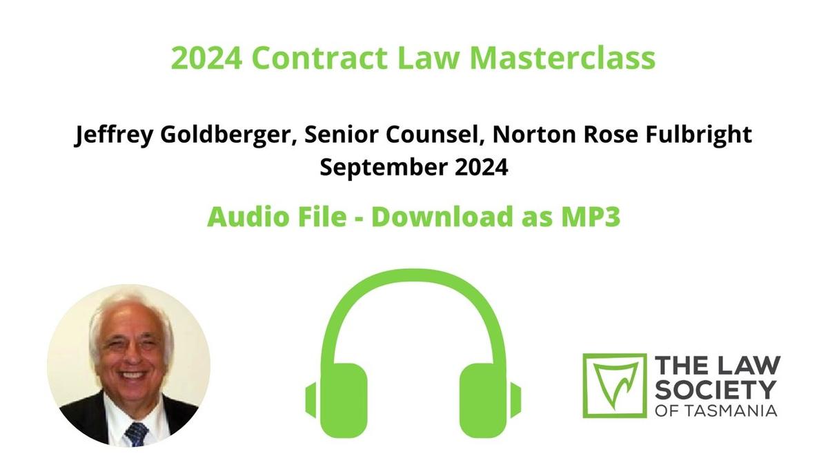 2024 Contract Law Masterclass: Jeffrey Goldberger