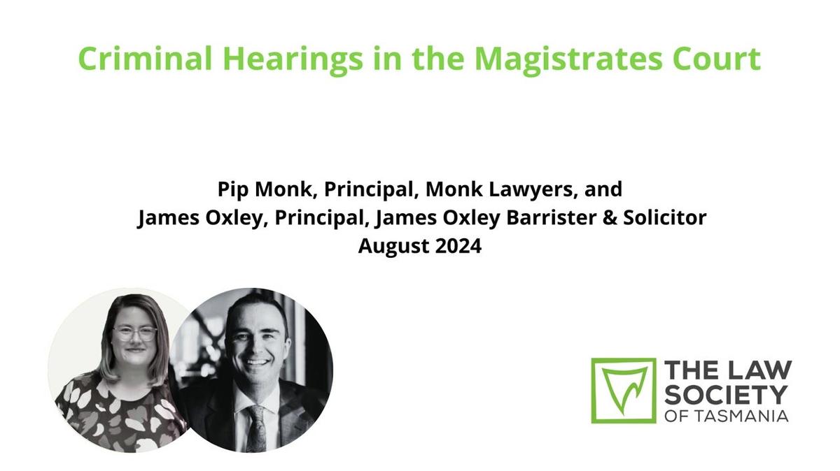 Criminal Hearings in the Magistrates Court