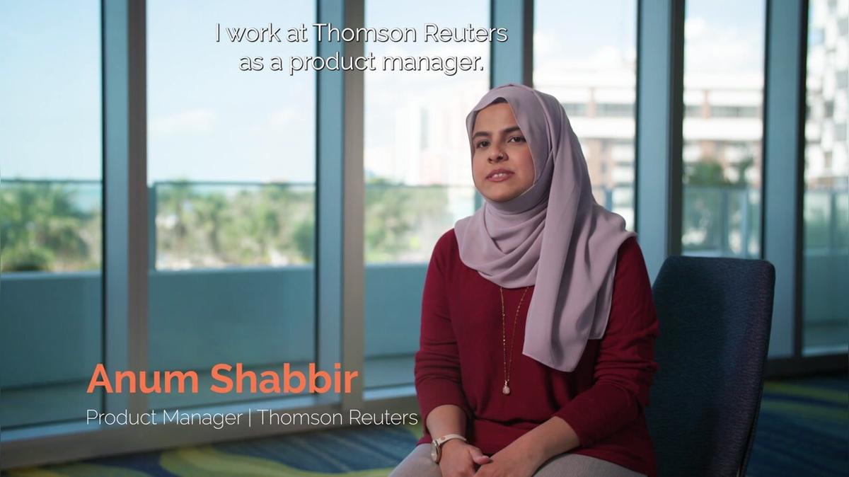 Anum Shabbir, Thomson Reuters Testimonial