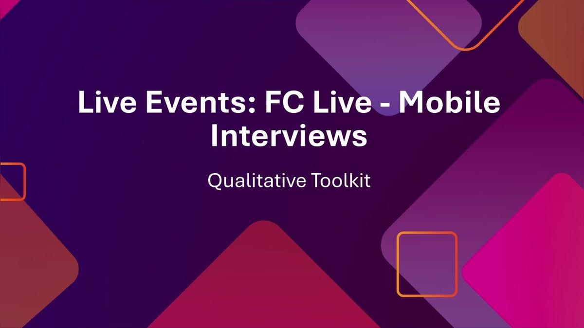 Live Events: FC Live - Mobile Interviews