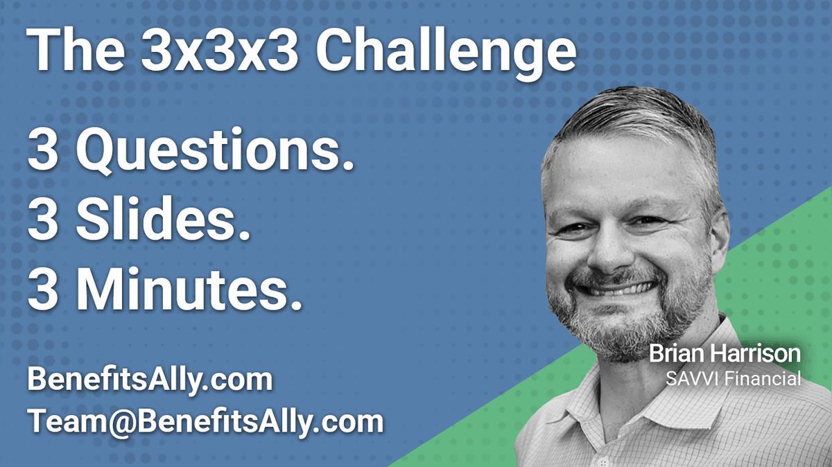 SAVVI Financial - 3x3x3 Challenge with Brian Harrison
