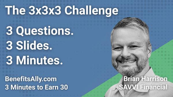SAVVI Financial - 3x3x3 Challenge with Brian Harrison