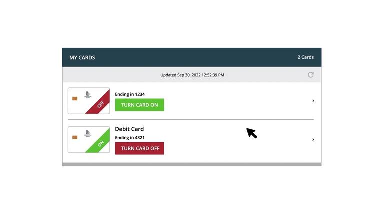 Manage Cards