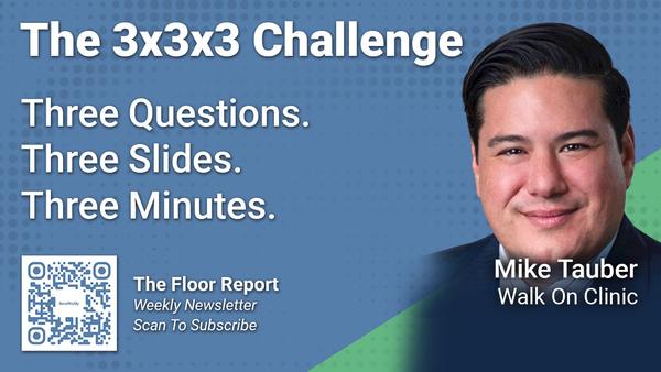Walk On Clinic - 3x3x3 Challenge With Mike Tauber