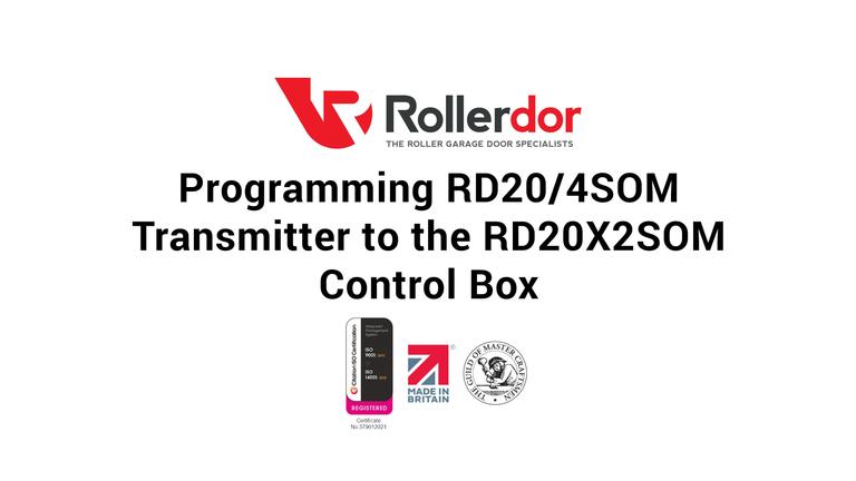 Programming RD20/4SOM Transmitter to the RD20X2SOM Control Box