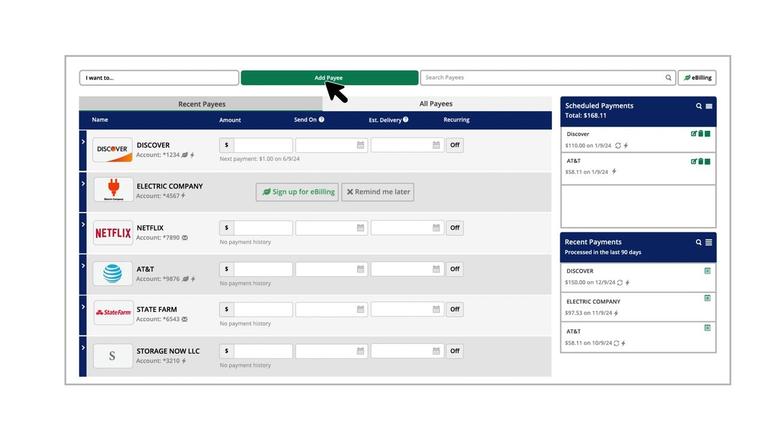 Linking eBills