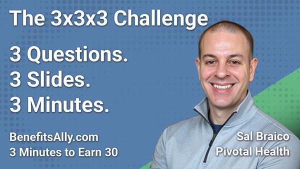 Pivotal Health - 3x3x3 Challenge With Sal Braico