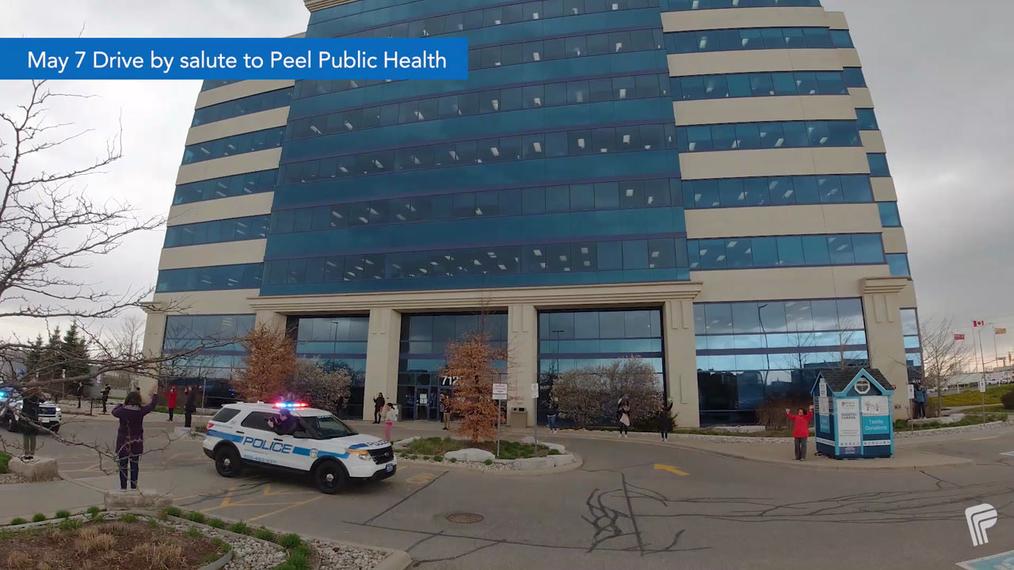1st responders salute to Peel Public Health