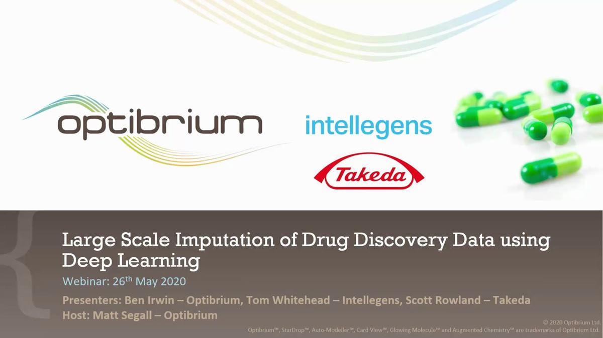 Webinar - Large Scale Imputation of Drug Discovery Data using Deep Learning